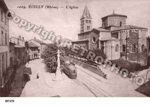 Ville de ECULLY, carte postale ancienne