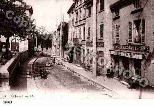 Ville de ECULLY, carte postale ancienne