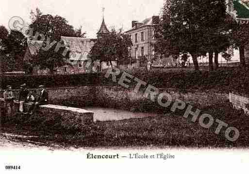 Ville de ELENCOURT, carte postale ancienne