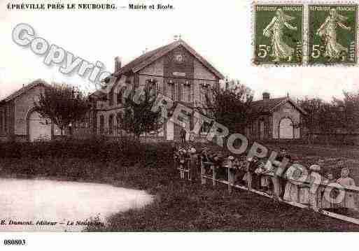 Ville de EPREVILLEPRESLENEUBOURG, carte postale ancienne