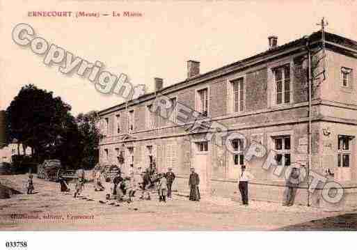 Ville de ERNECOURT, carte postale ancienne