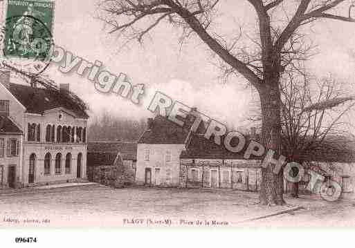 Ville de FLAGY, carte postale ancienne