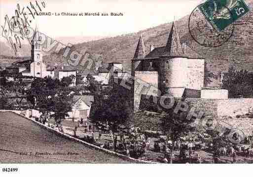 Ville de FLORAC, carte postale ancienne