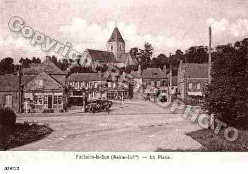 Ville de FONTAINELEDUN, carte postale ancienne