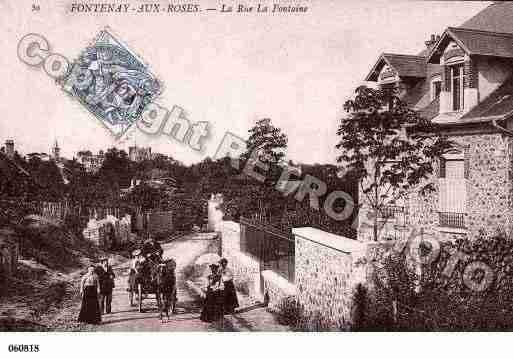 Ville de FONTENAYAUXROSES, carte postale ancienne