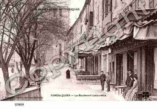 Ville de FORCALQUIER, carte postale ancienne