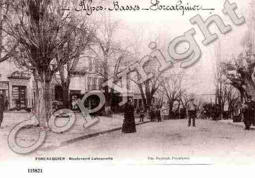 Ville de FORCALQUIER, carte postale ancienne