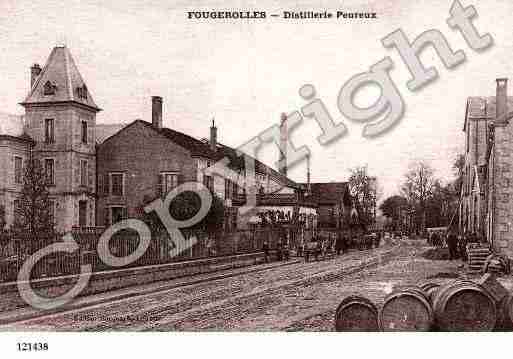 Ville de FOUGEROLLES, carte postale ancienne