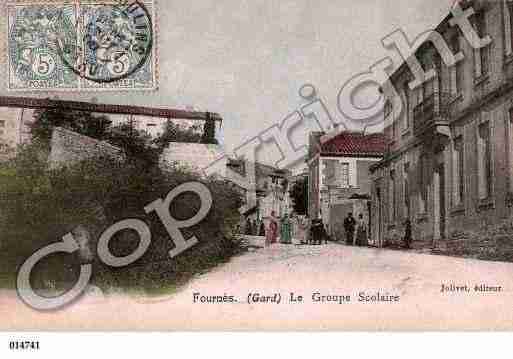 Ville de FOURNES, carte postale ancienne