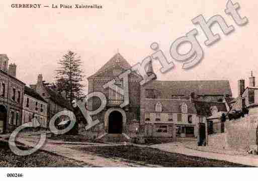 Ville de GERBEROY, carte postale ancienne