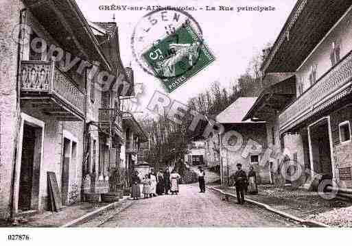 Ville de GRESYSURAIX, carte postale ancienne