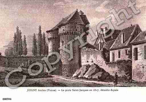 Ville de JOIGNY, carte postale ancienne