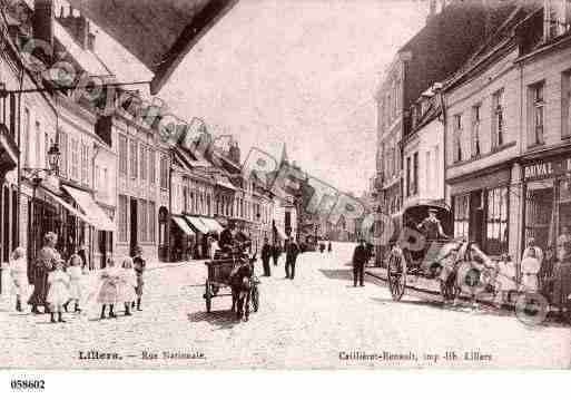 Ville de LILLERS, carte postale ancienne