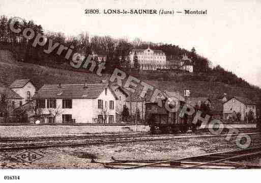 Ville de LONSLESAUNIER, carte postale ancienne