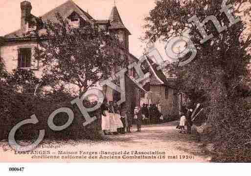 Ville de LOSTANGES, carte postale ancienne