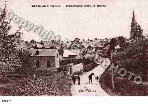 Ville de MARIGNY, carte postale ancienne