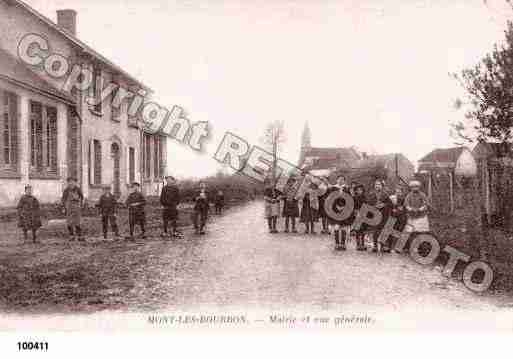 Ville de MONT, carte postale ancienne