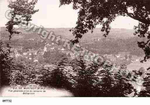 Ville de MONTAUT, carte postale ancienne