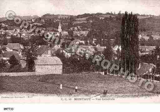 Ville de MONTAUT, carte postale ancienne