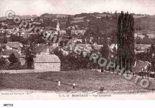 Ville de MONTAUT, carte postale ancienne