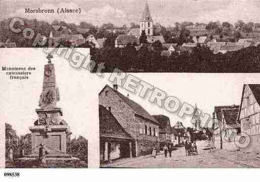 Ville de MORSBRONNLESBAINS, carte postale ancienne