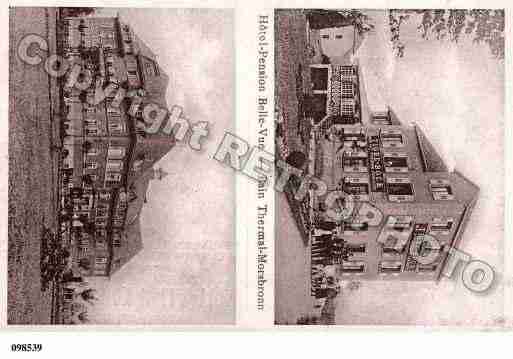 Ville de MORSBRONNLESBAINS, carte postale ancienne