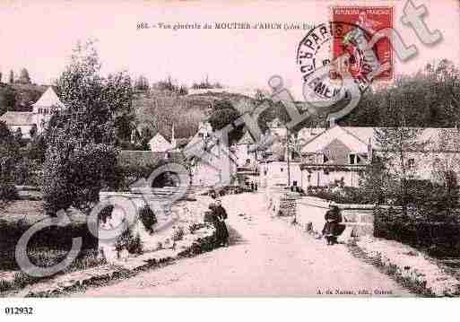 Ville de MOUTIERD'AHUN, carte postale ancienne