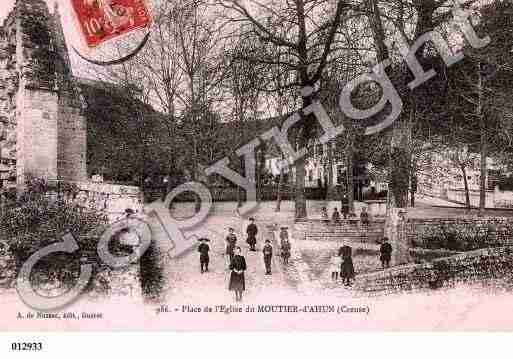 Ville de MOUTIERD\'AHUN, carte postale ancienne