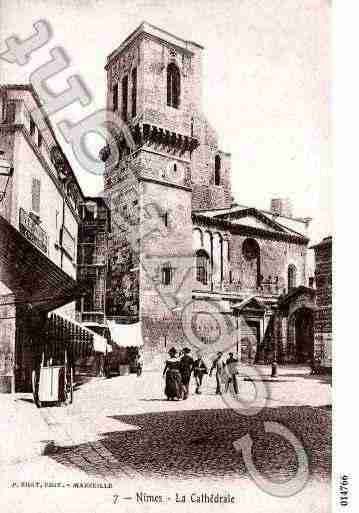 Ville de NIMES, carte postale ancienne