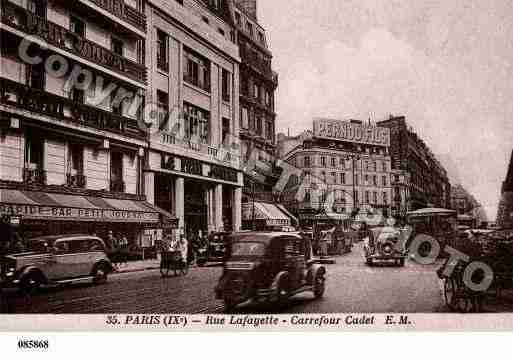 Ville de PARIS9, carte postale ancienne