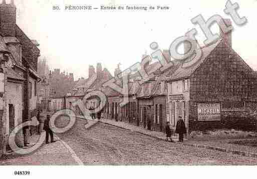 Ville de PERONNE, carte postale ancienne