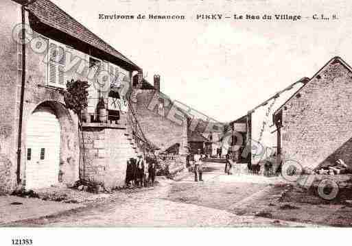 Ville de PIREY, carte postale ancienne