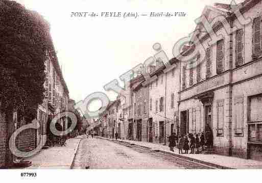 Ville de PONTDEVEYLE, carte postale ancienne