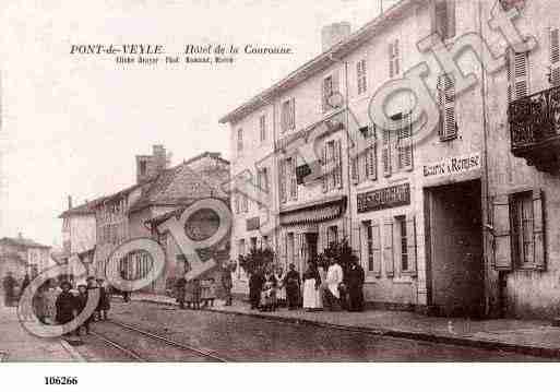 Ville de PONTDEVEYLE, carte postale ancienne