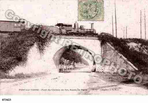 Ville de PONTSURYONNE, carte postale ancienne