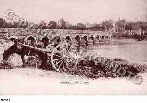 Ville de PONTAUBAULT, carte postale ancienne