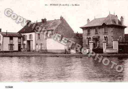 Ville de PUSSAY, carte postale ancienne