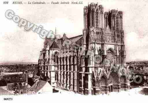 Ville de REIMS, carte postale ancienne