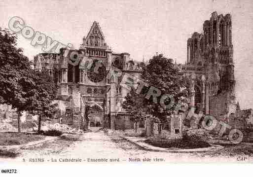 Ville de REIMS, carte postale ancienne