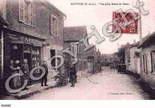 Ville de ROUVRES, carte postale ancienne