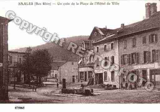 Ville de SAALES, carte postale ancienne