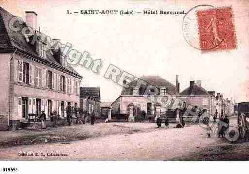 Ville de SAINTAOUT, carte postale ancienne