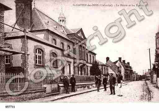 Ville de SAINTGATIENDESBOIS, carte postale ancienne