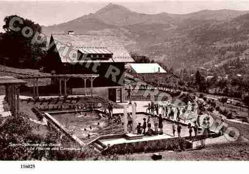 Ville de SAINTGERVAISLESBAINS, carte postale ancienne