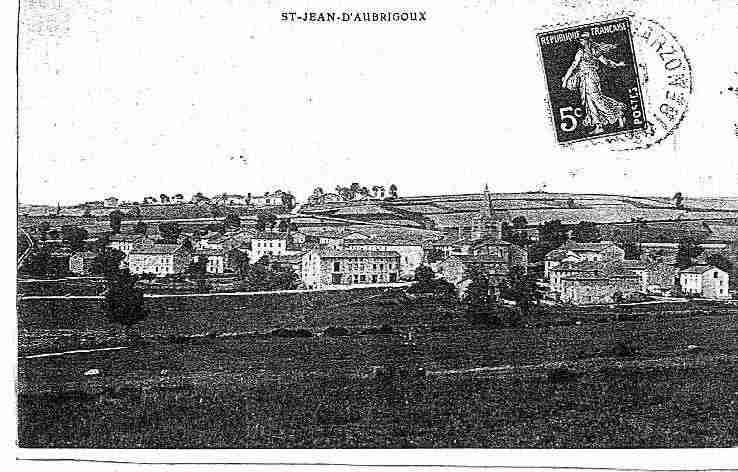 Ville de SAINTJEAND'AUBRIGOUX, carte postale ancienne