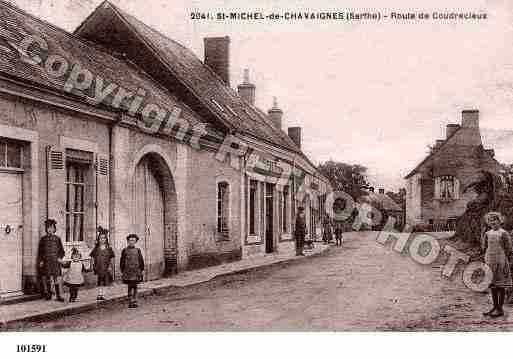 Ville de SAINTMICHELDECHAVAIGNES, carte postale ancienne