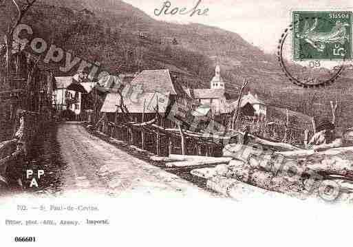 Ville de SAINTPAULSURISERE, carte postale ancienne