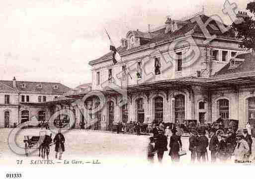 Ville de SAINTES, carte postale ancienne