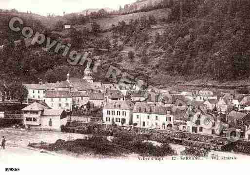 Ville de SARRANCE, carte postale ancienne