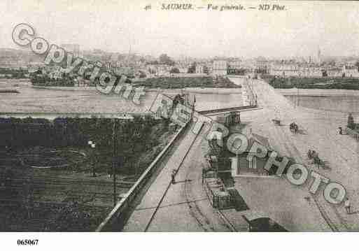 Ville de SAUMUR, carte postale ancienne